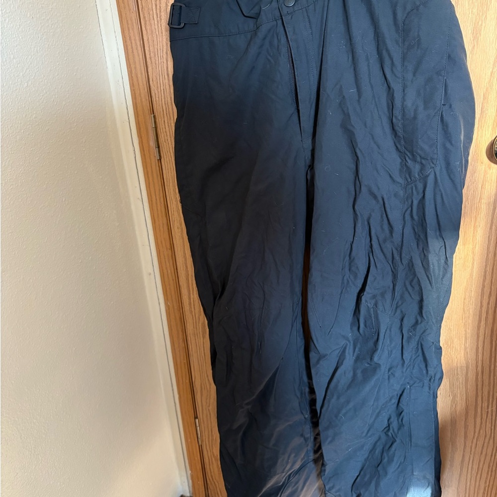 Columbia Men's L Black ski pants suspenders